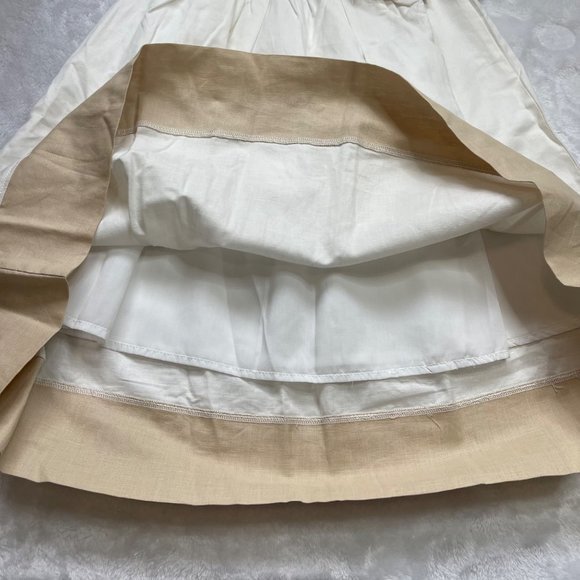 Bumble Girl's Linen Blend Front Bow Accent Sleeveless Floor Length Dress 18M NEW - Picture 4 of 13